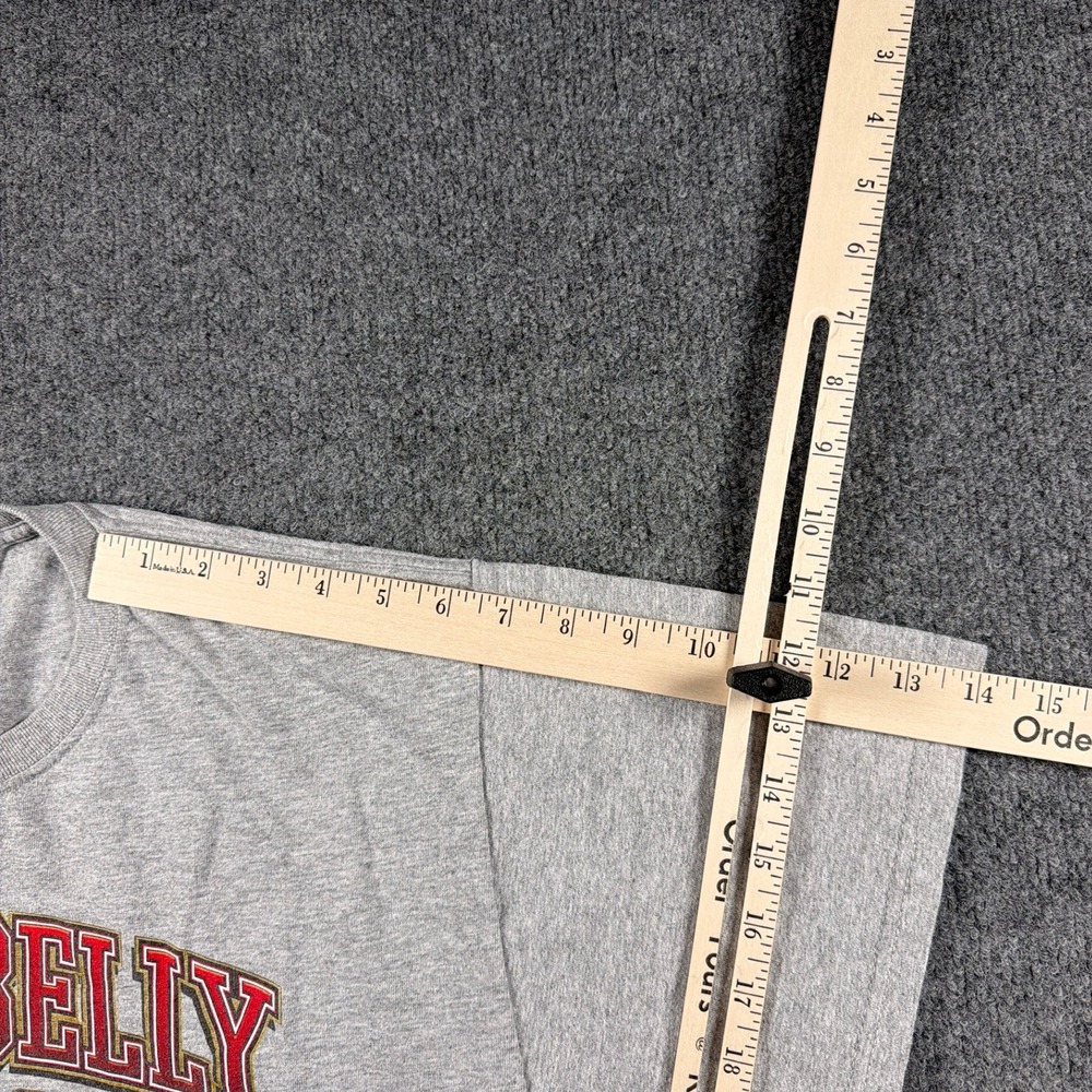 Vintage Jelly Belly University Shirt Men L Fruit of the Loom Grey Wisconsin - Picture 11 of 12